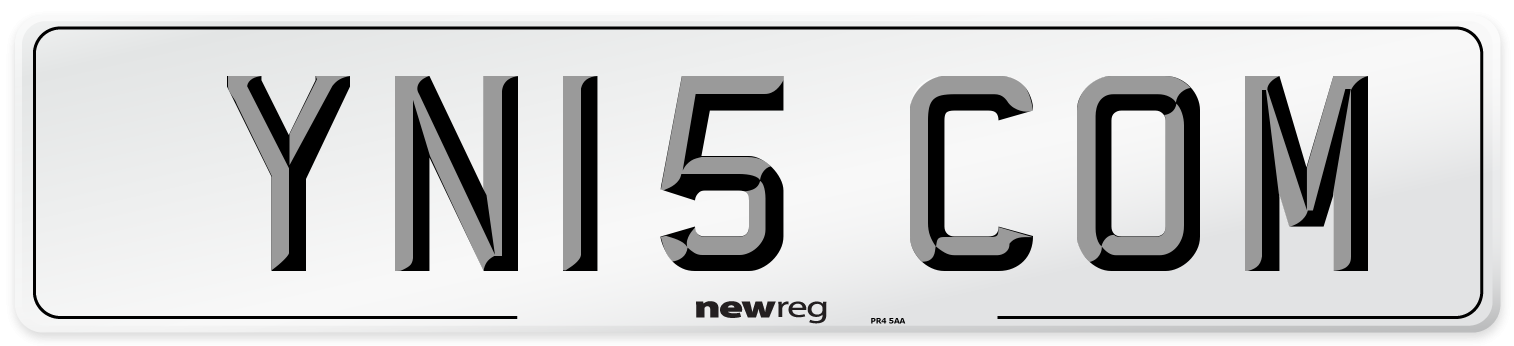 YN15 COM Number Plate from New Reg